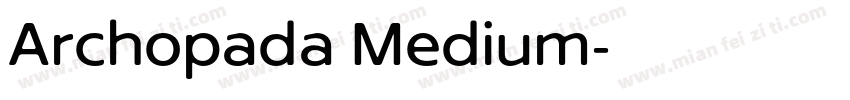 Archopada Medium字体转换